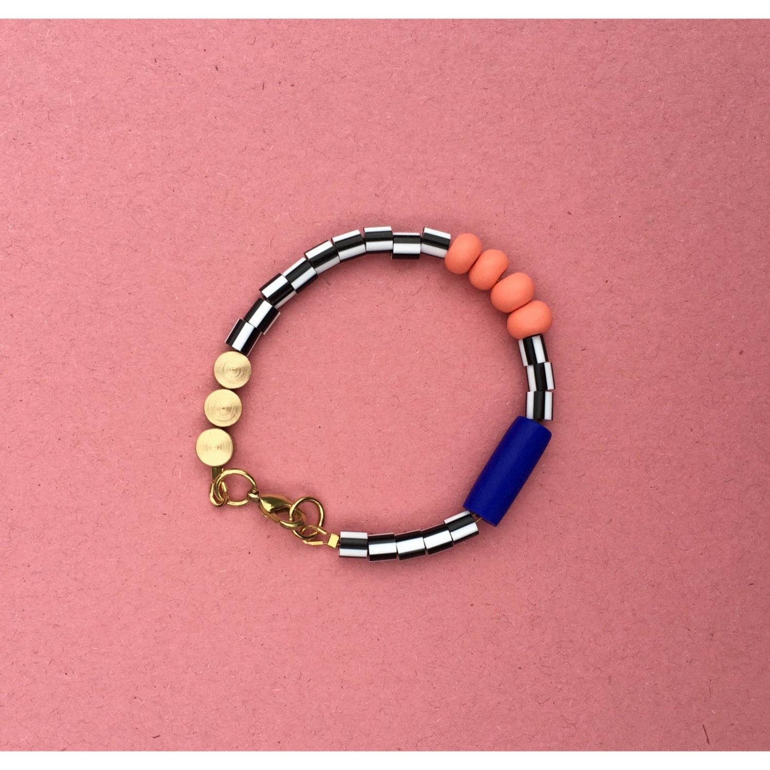 Sottsass Bracelet In Cobalt and Salmon Pink