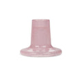 Glass Candleholder in Old Rose