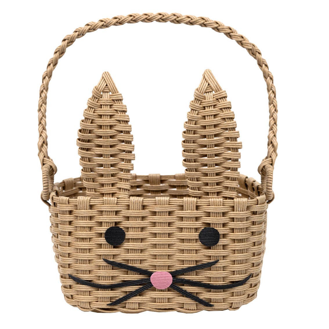 Brown Recycled Paper Bunny Shaped Basket