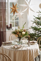 Silver Star Oblong Ornament