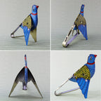 Tin toy bird whistling sparrow tin bird