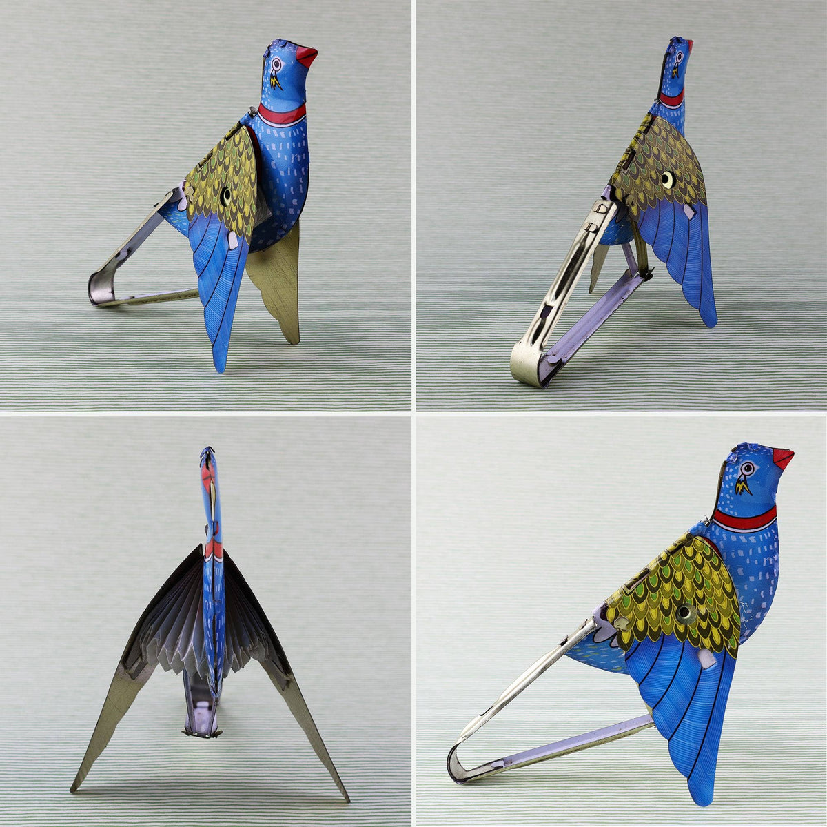 Tin toy bird whistling sparrow tin bird