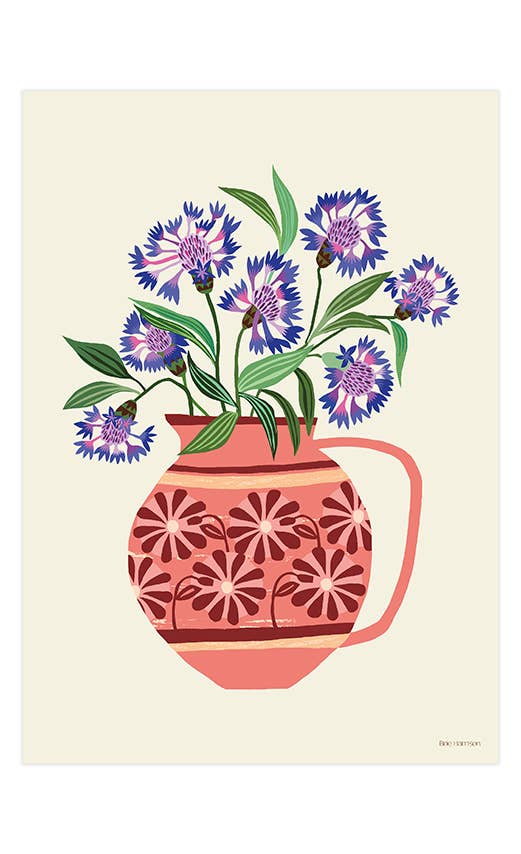 Cornflowers Print A4