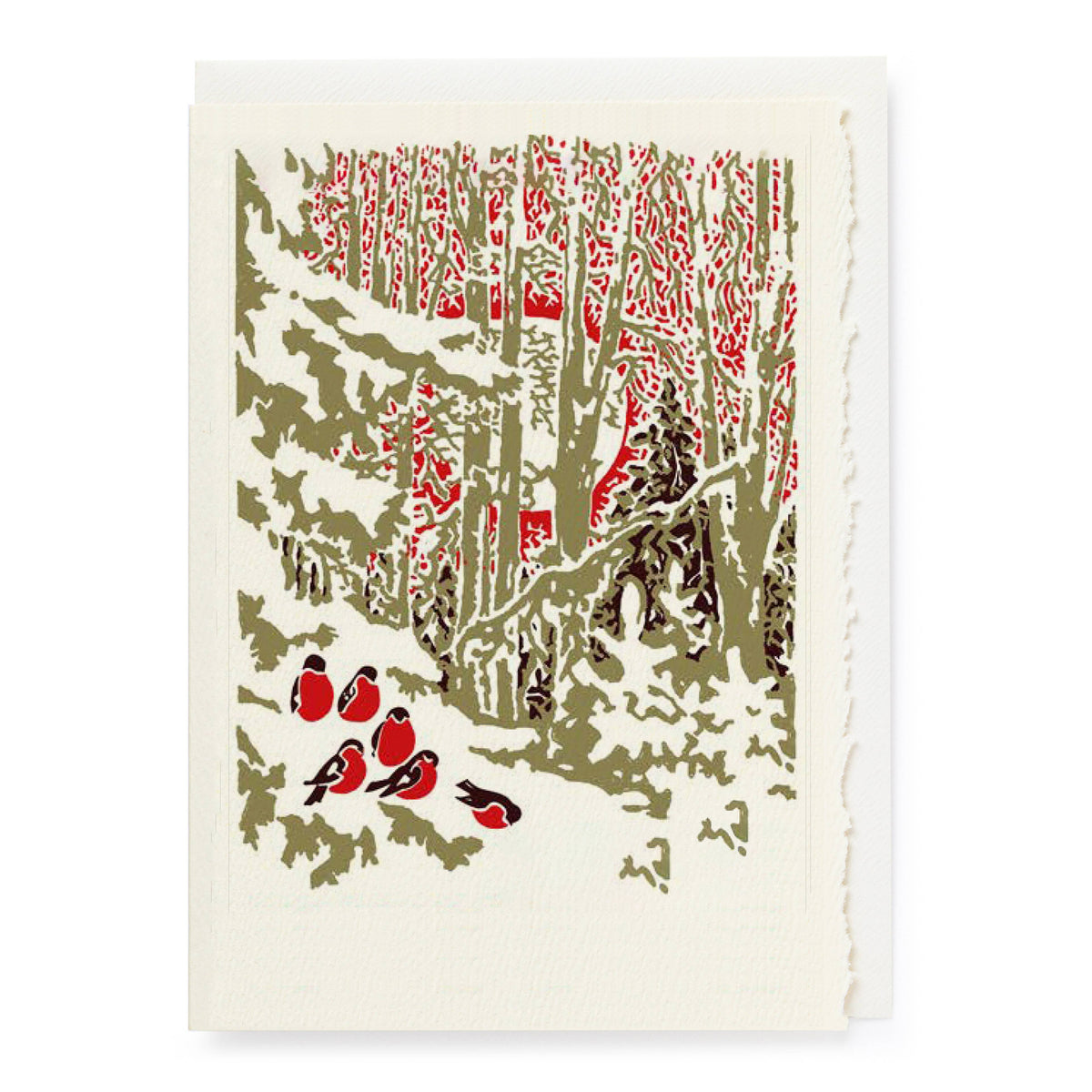 Winter Trees Letterpress Cards