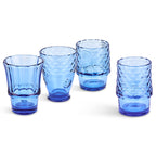 Fish Stacking Drinking Glass - Set of 4 - Blue