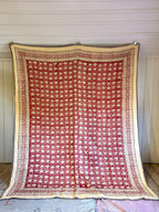 Double Quilts - Red & Cream