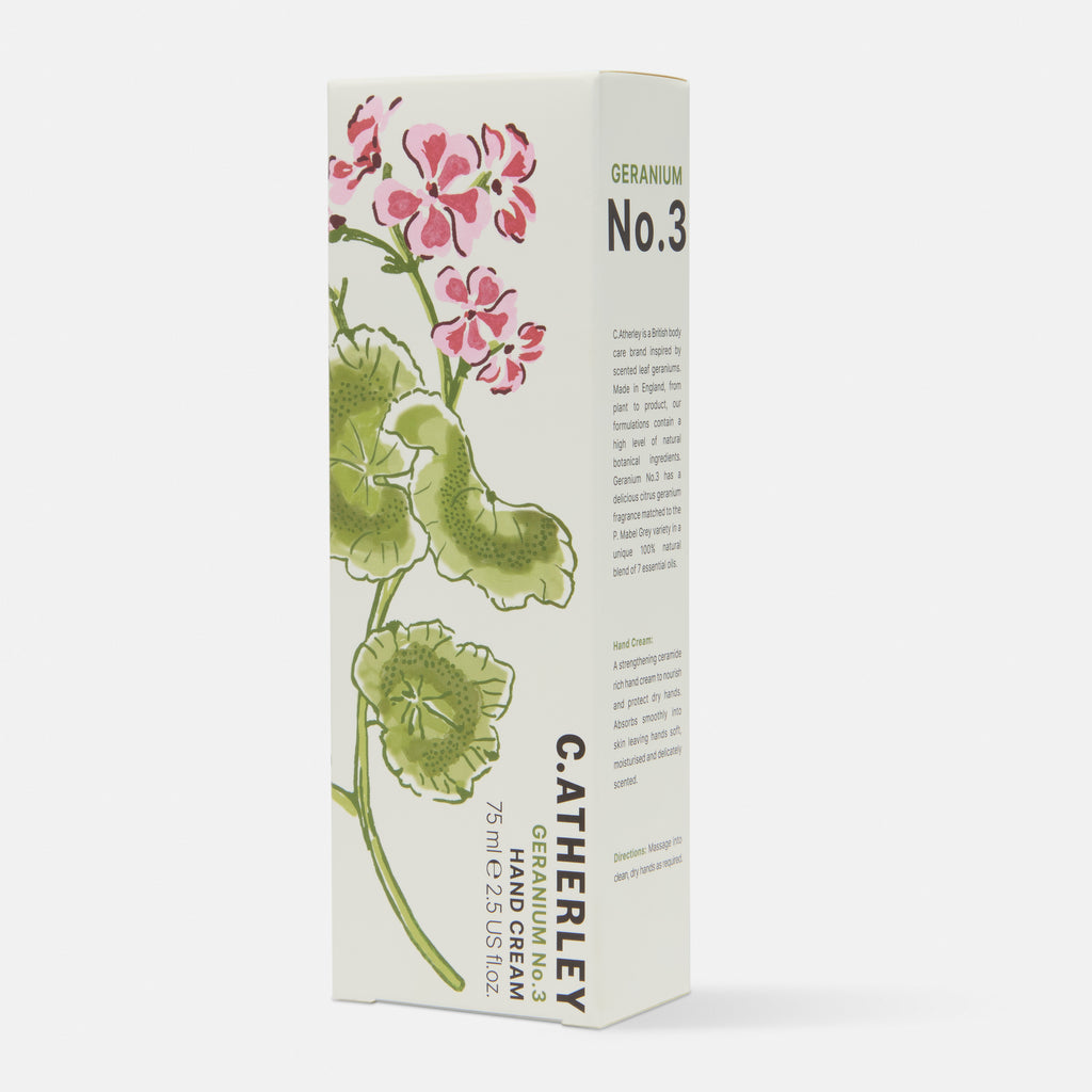 C Atherley 75ml No3 Geranium Hand Cream