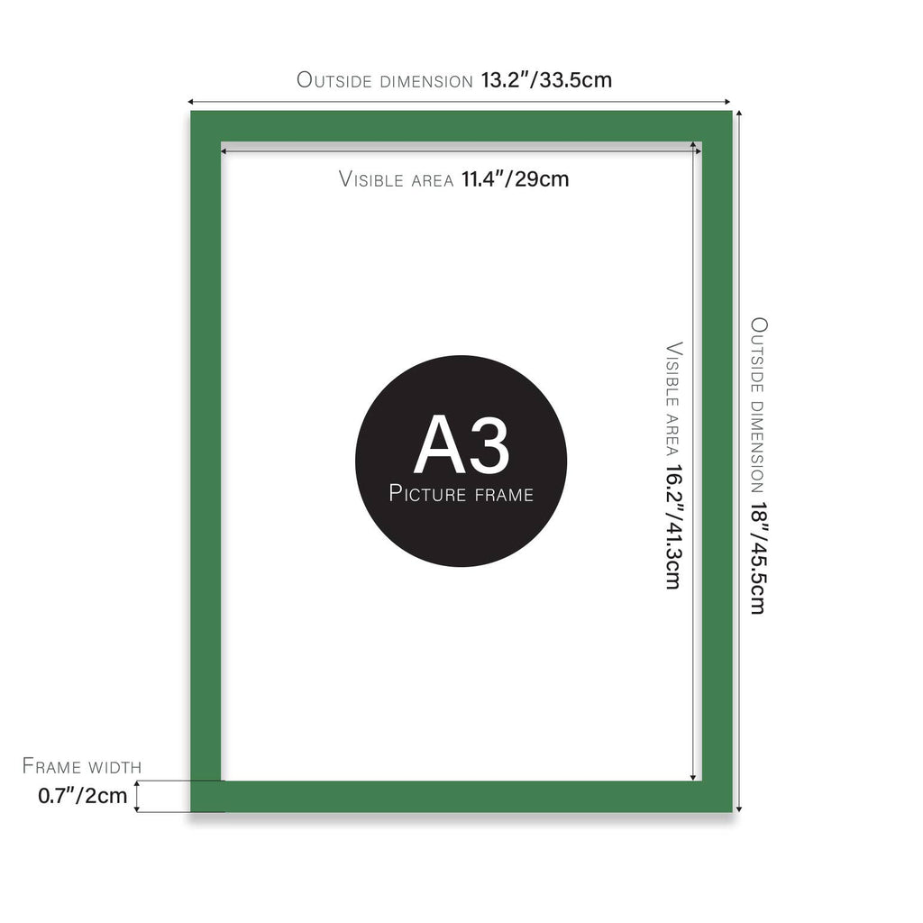 Green A3 Picture Frame