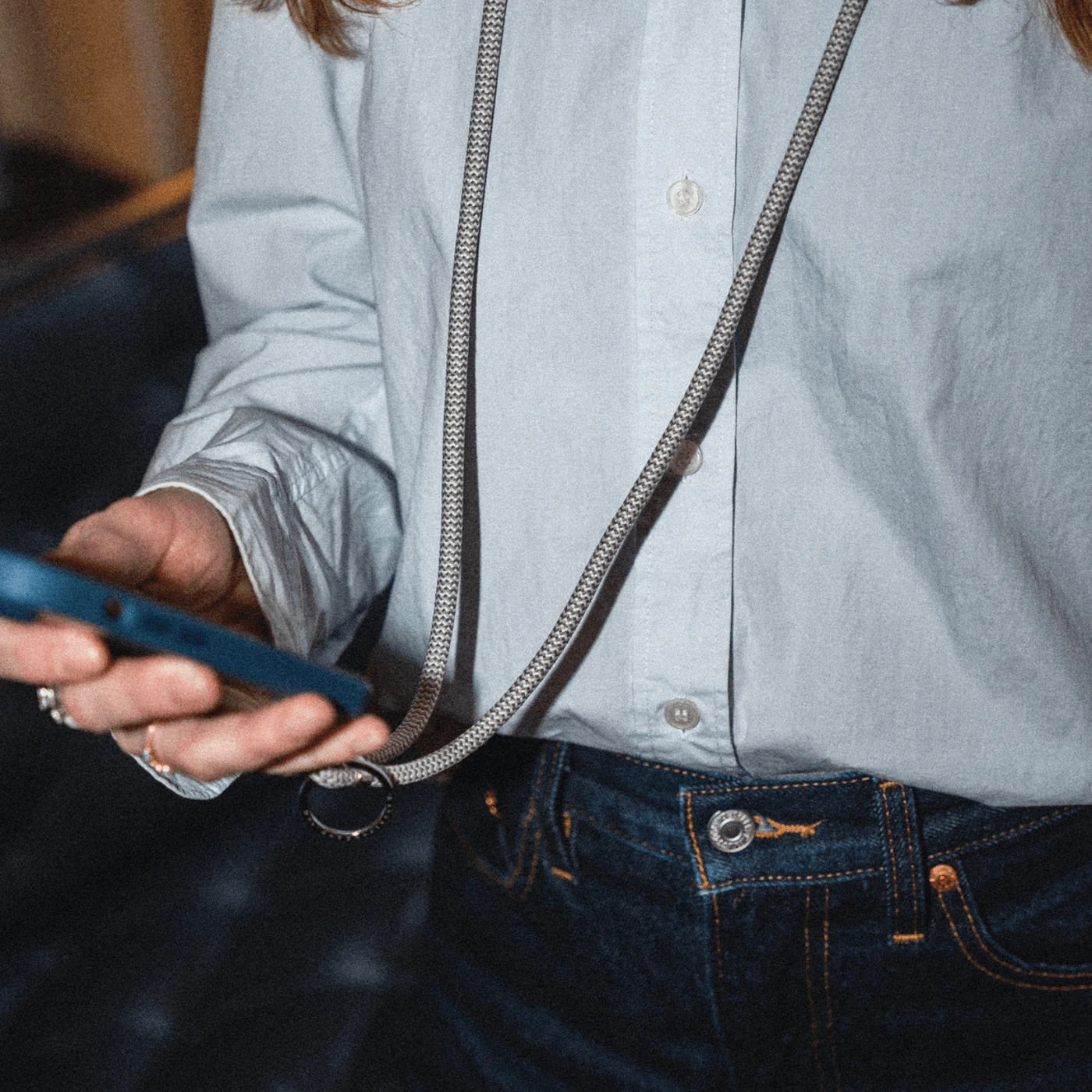 Hooked glasses cord