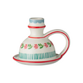 Handle Candle holder Red/Flowers