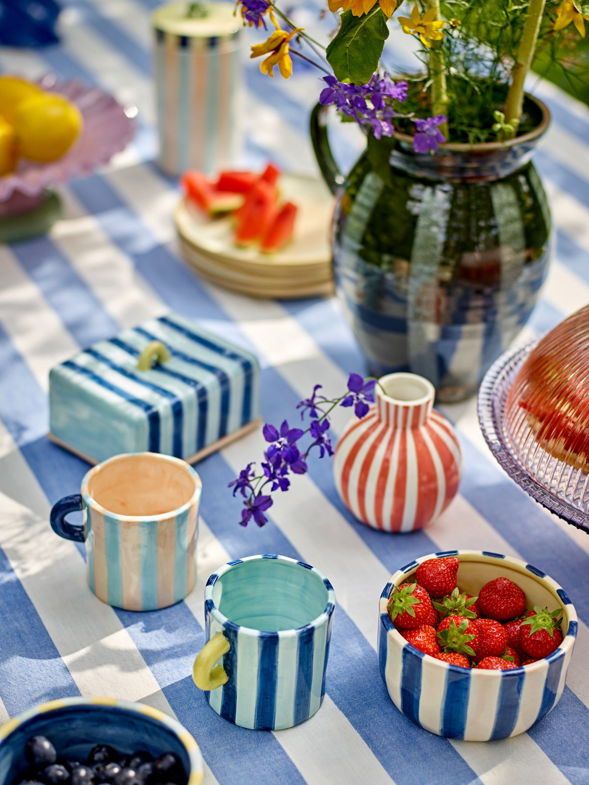 Striped Butter Box