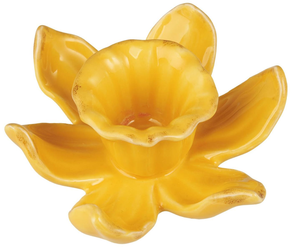 Candle Holder Daffodil Yellow