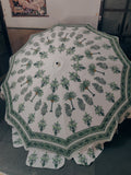 Palm Block Print Parasol