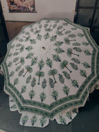 Palm Block Print Parasol