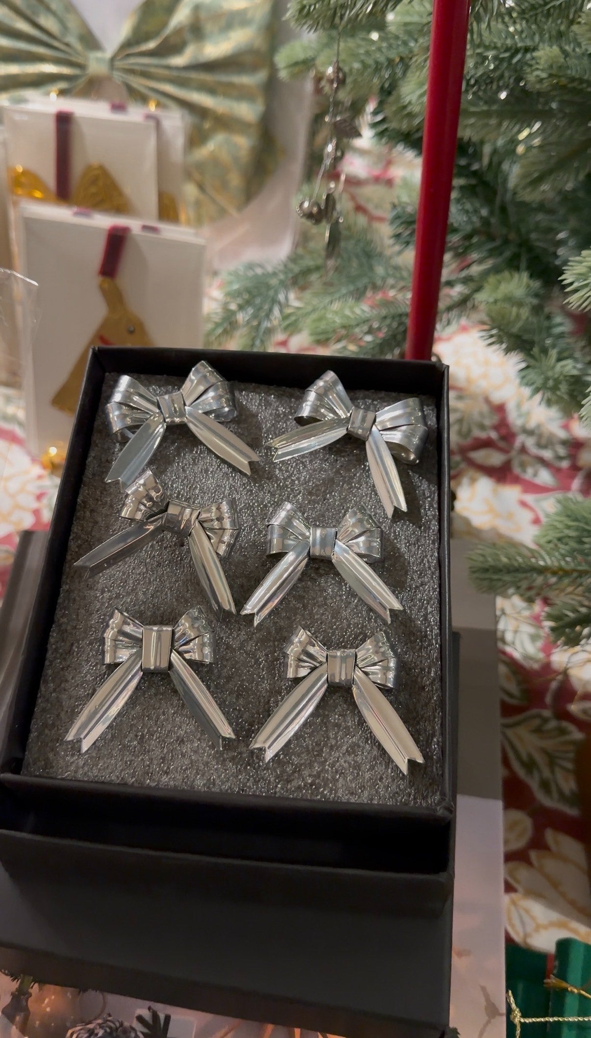 Bow Candle Pins - Set of 6