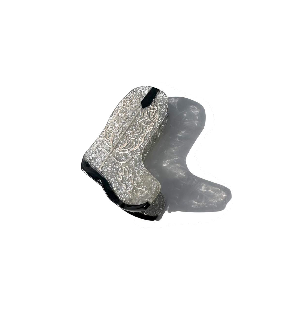 Hand-painted Western Cowboy Boot Claw Hair Clip | Eco