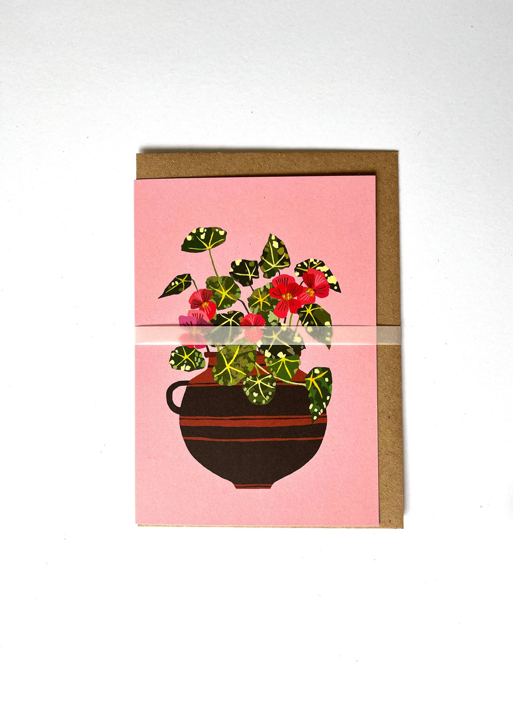 Begonia Greetings Card