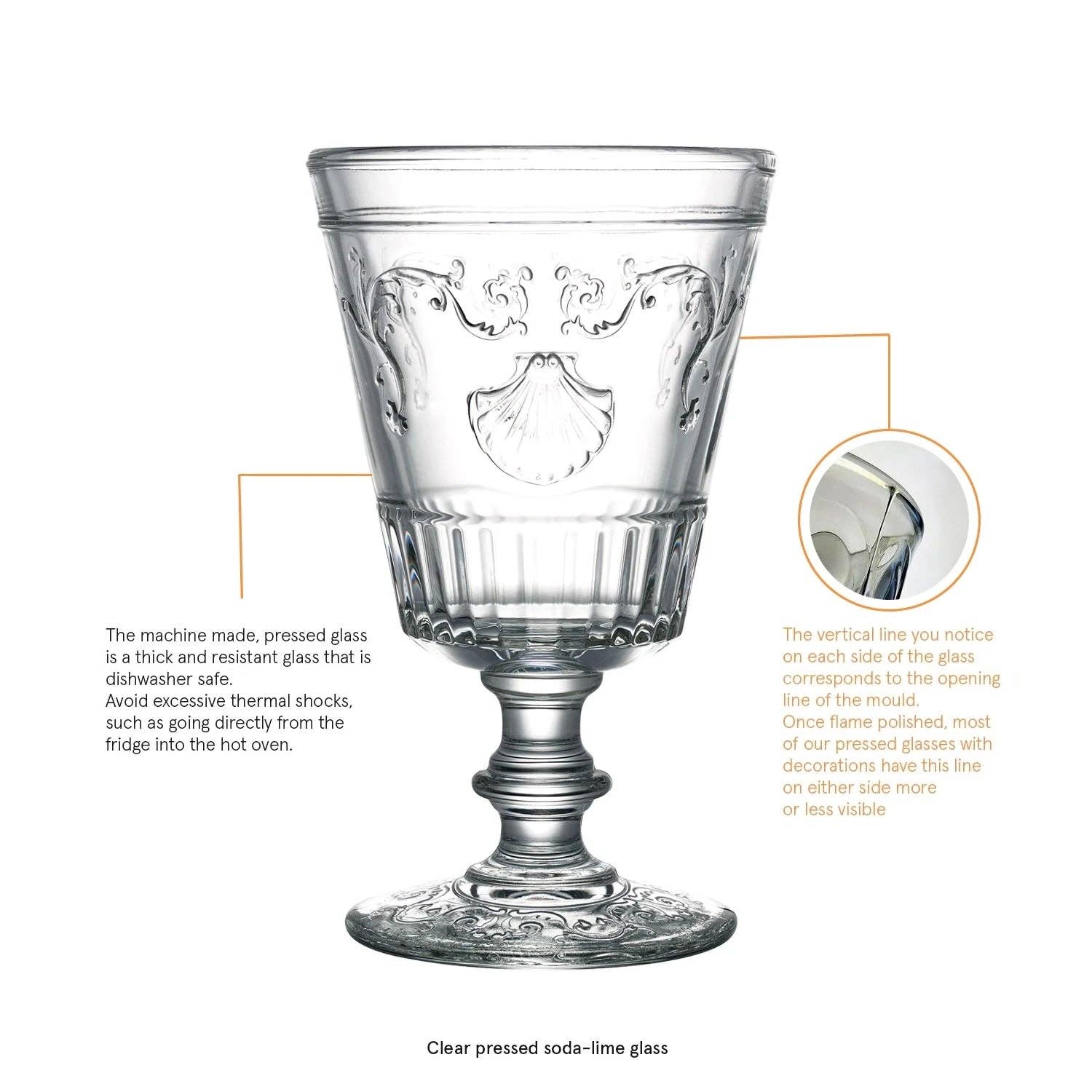 Versailles Large Stemmed Wine Glass - 40cl