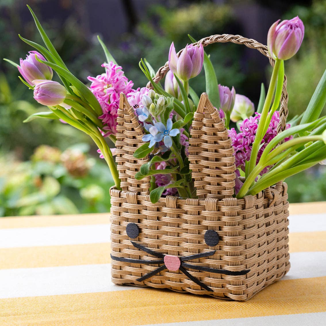 Brown Recycled Paper Bunny Shaped Basket