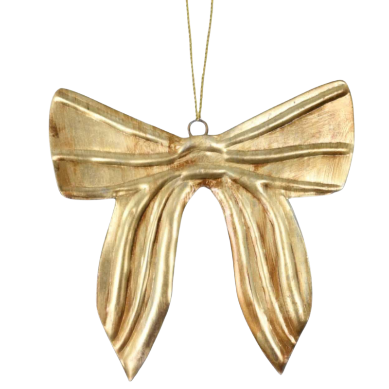 Brass Bow Ornament