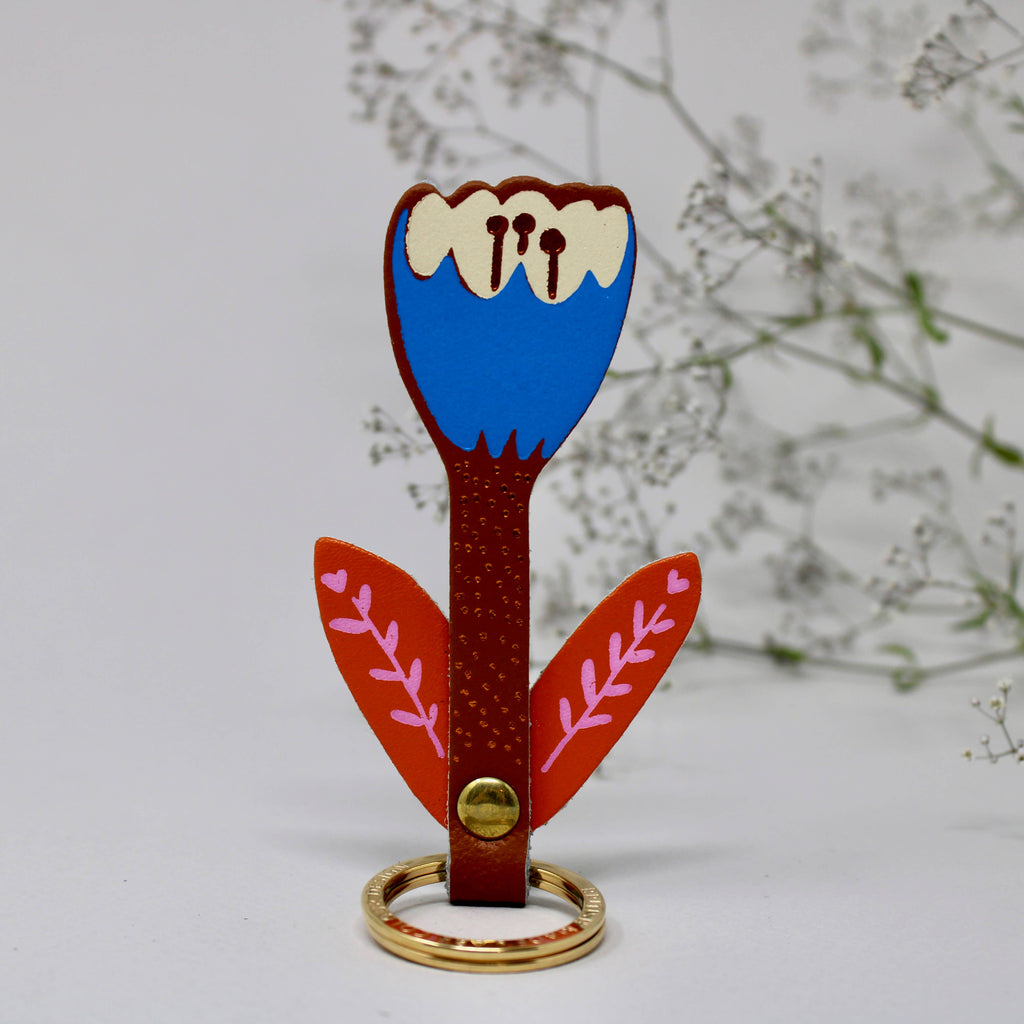 Tulip Flower Key Fob