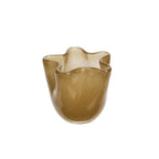 Glass Vase Golden Brown