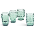 Fish Stacking Drinking Glasses - Set of 4 Green