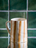 Striped Mug Brown