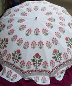 Rose Block Print Parasol