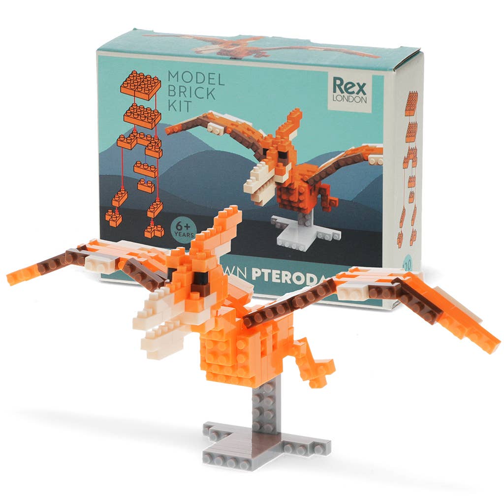 Build your own dinosaur model brick kit - Pterodactyl