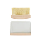 Wooden table brush and pan set