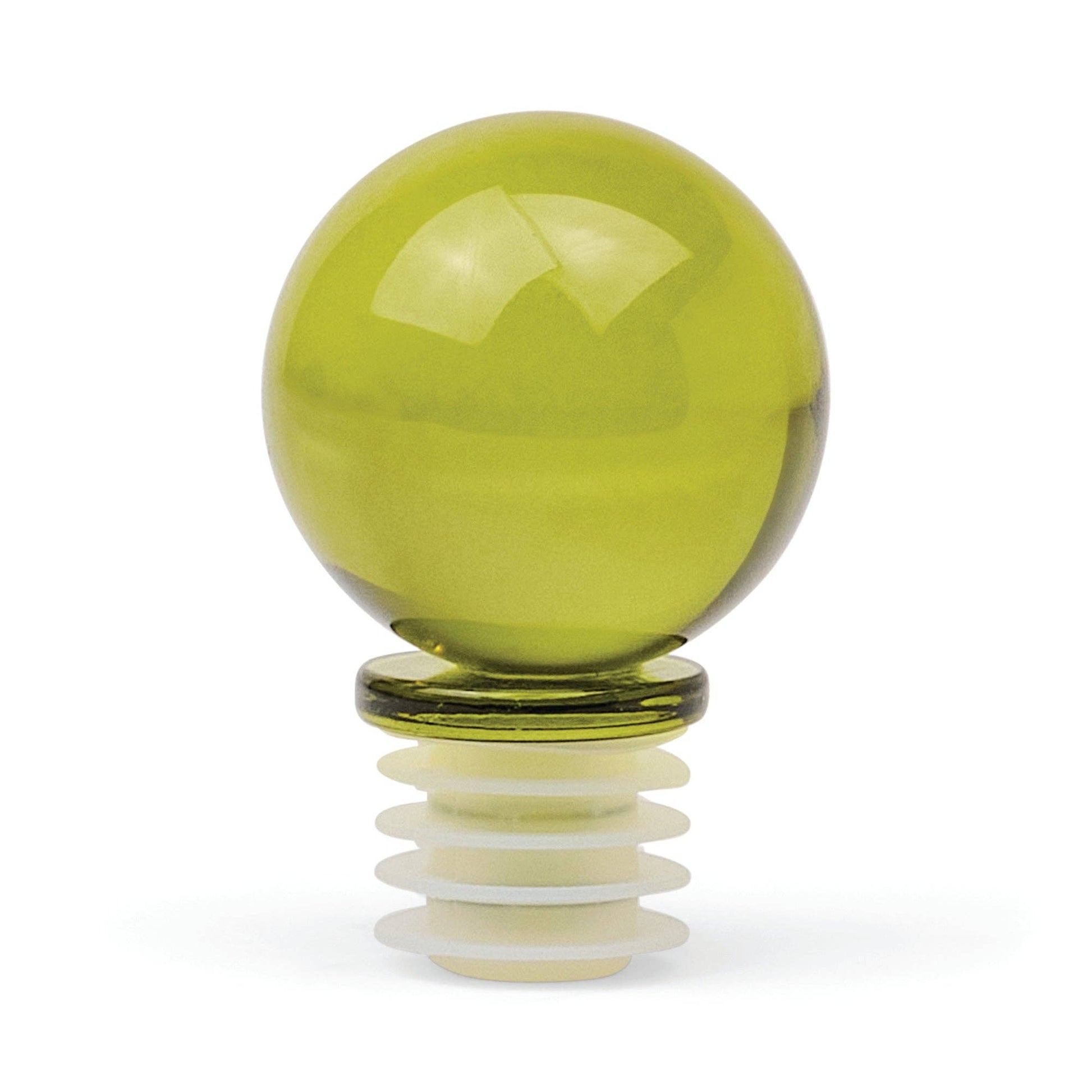 The Moony Glass Bottle Stopper - Olive