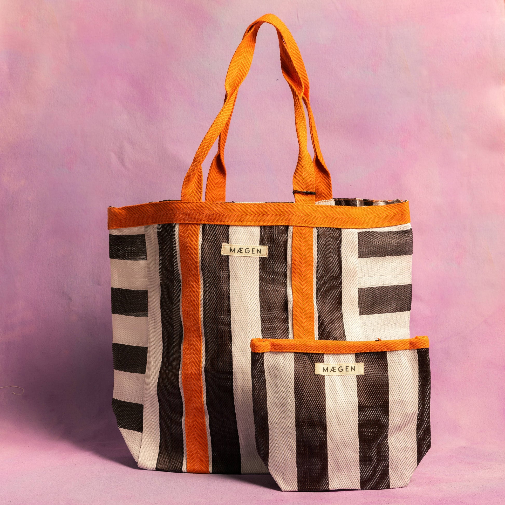 Everywhere Bag | Orange/ White/ Aubergine