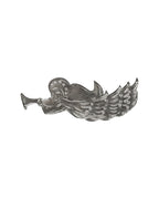 Angel Trumpet Silver Ornament