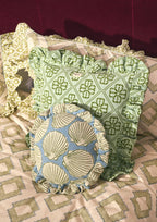 Blue Shell Round Cushion