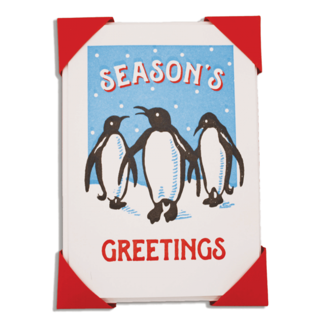 Penguins | Notelet Christmas Card (5-Pack)