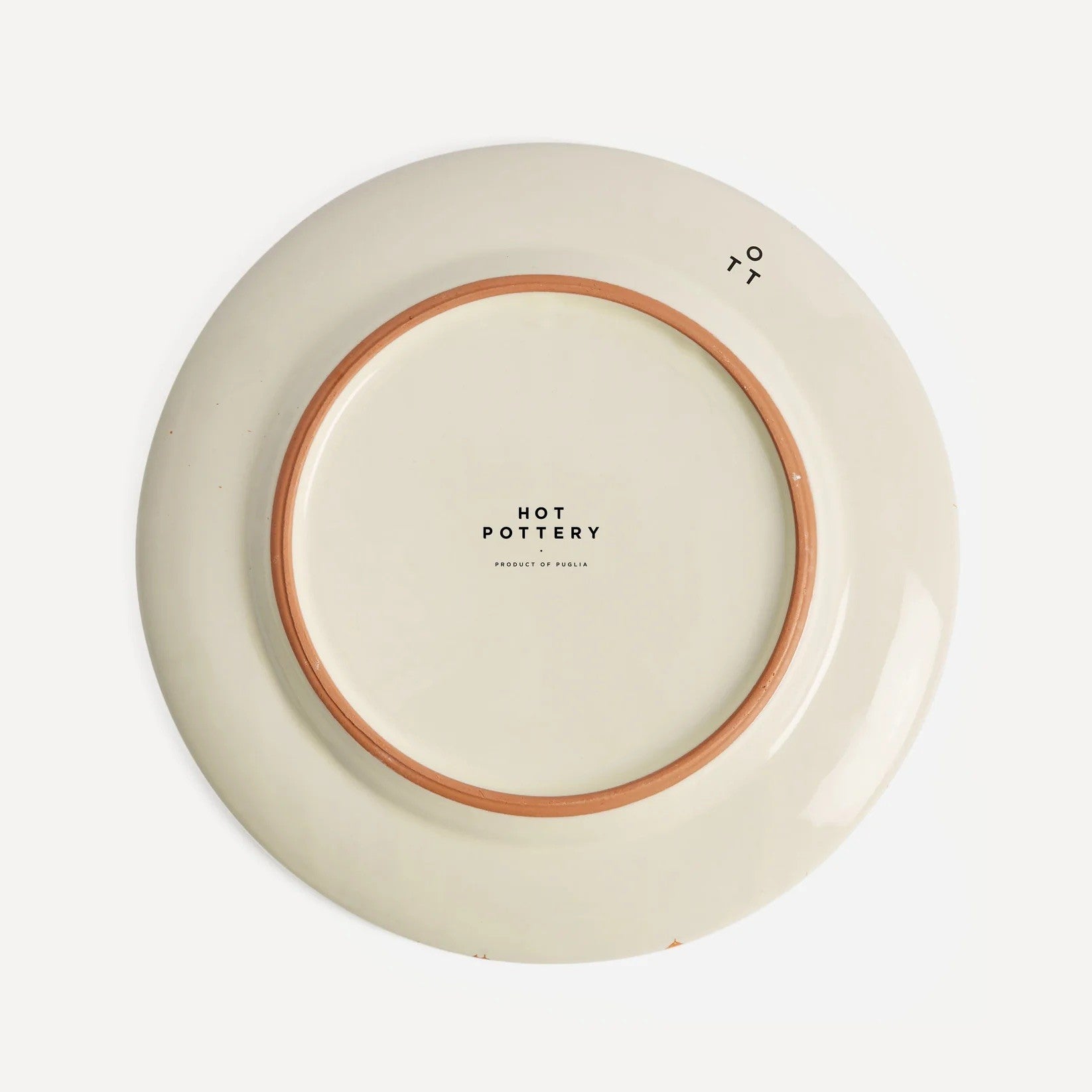 Burnt Orange Puglia Splatter Plate