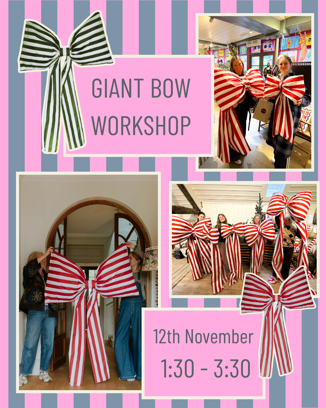 Giant Bow Workshop 12th (1.30pm -3.30pm)