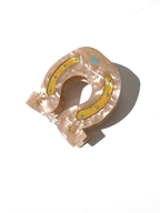 Hand-painted Lucky Horseshoe Hair Clip