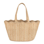 Large Natural Scallop Tote