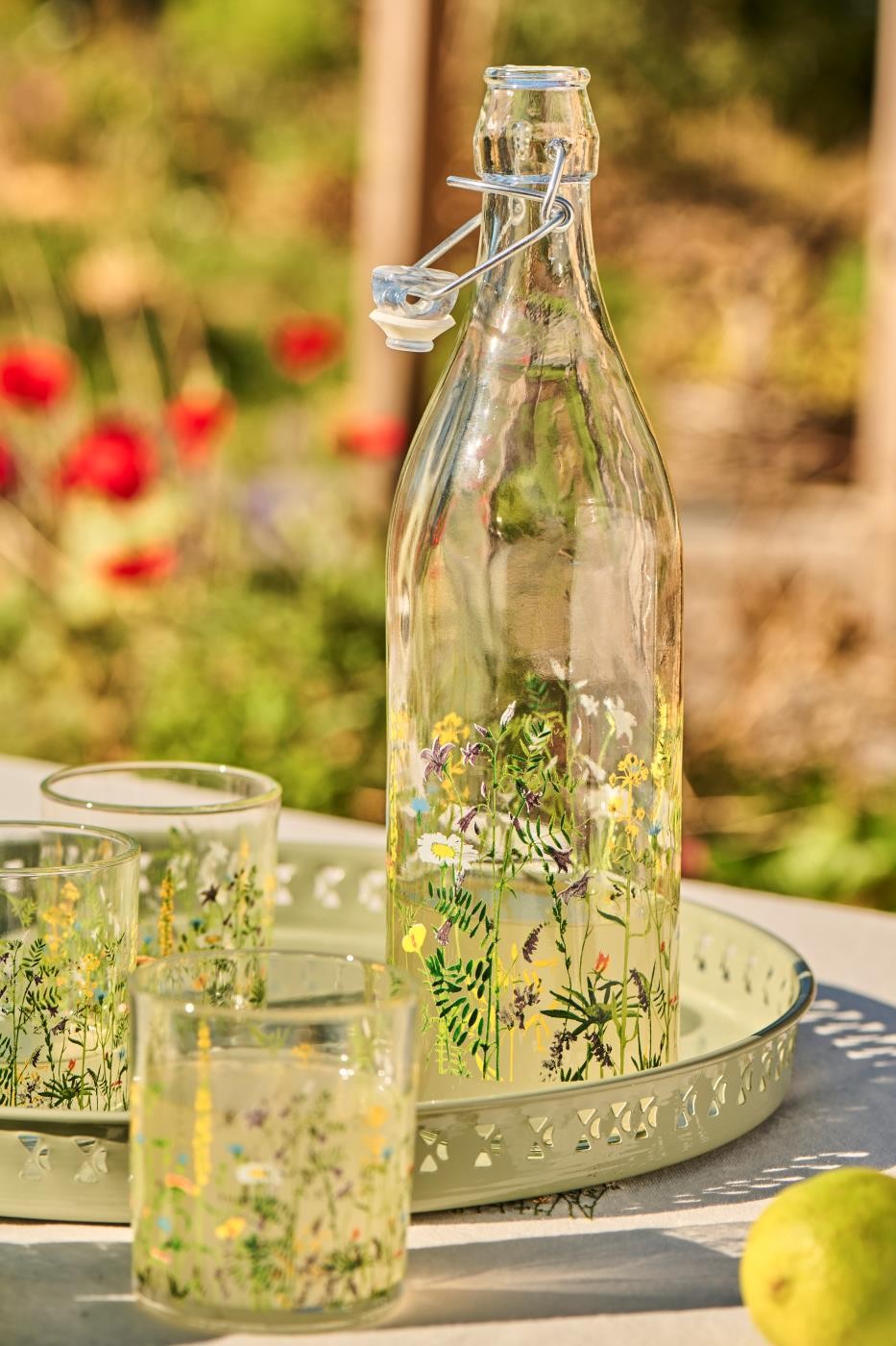 Flower Painted Bottle