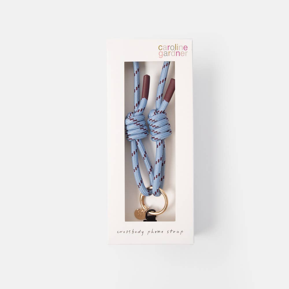 Blue/Wine Crossbody Phone Strap