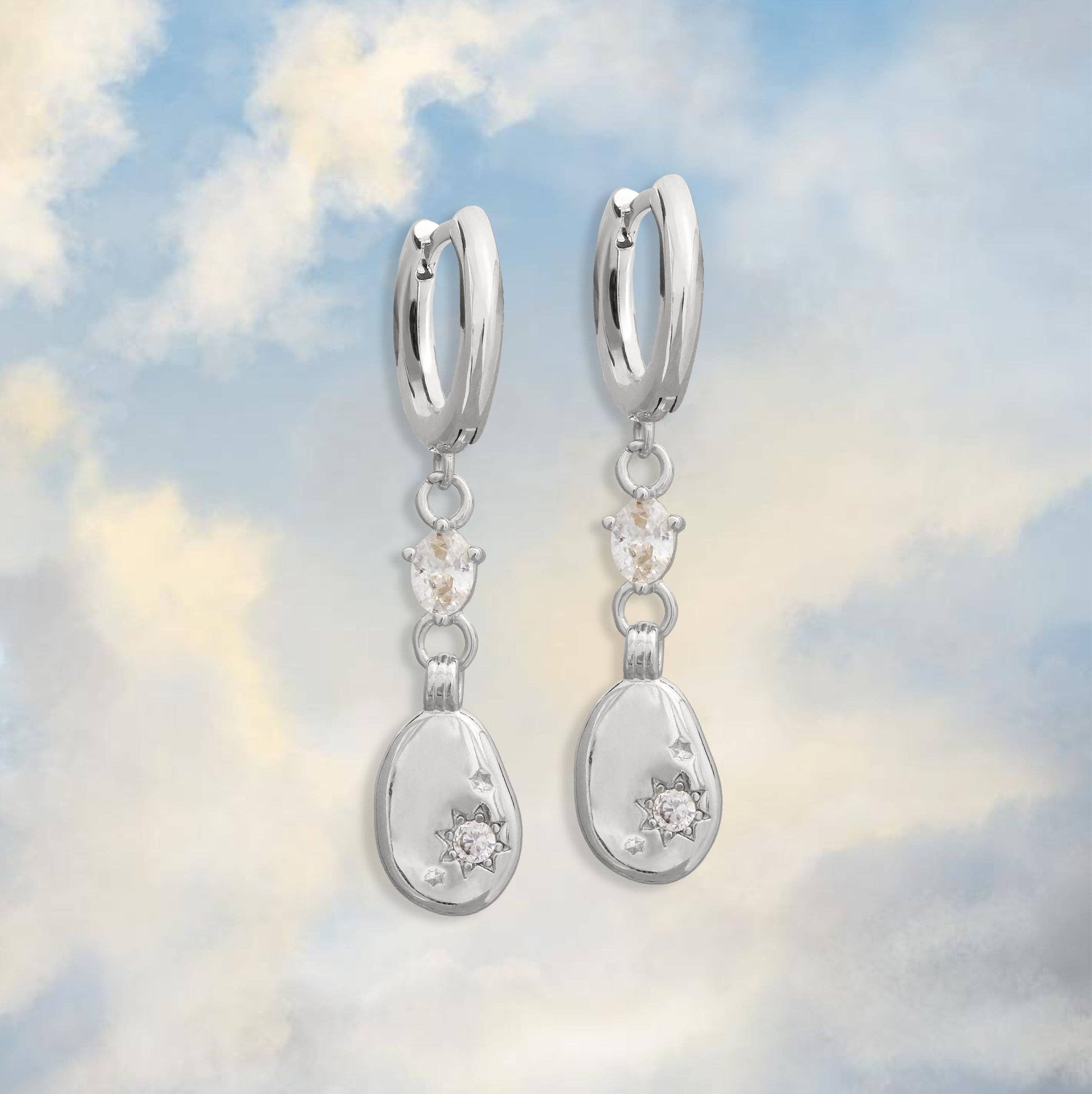 Minimalist Pebble Drop Earrings