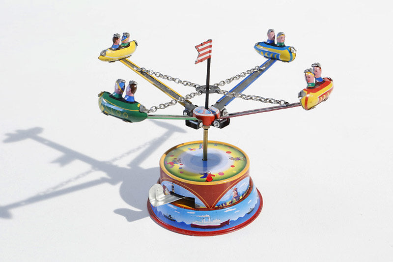 Funfair Carousel With Gondolas Tin Toy