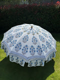 Cornflower Block Print Parasol