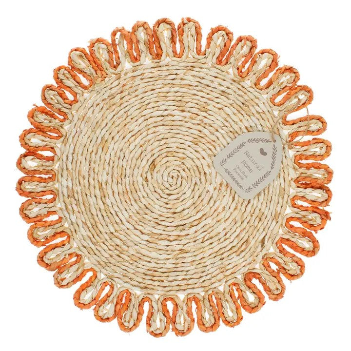 Corn Husk Placemat Orange