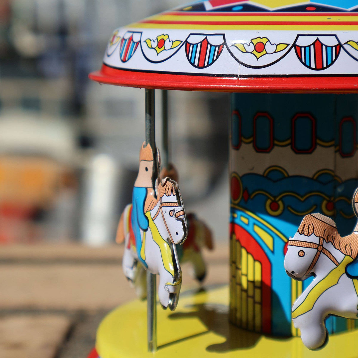 Tin toy carousel funfair carnival