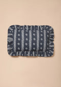 Blue Swirl Stripe Cushion