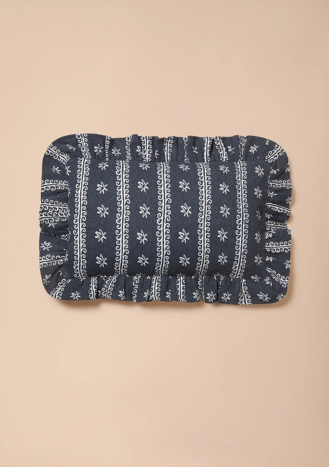 Blue Swirl Stripe Cushion