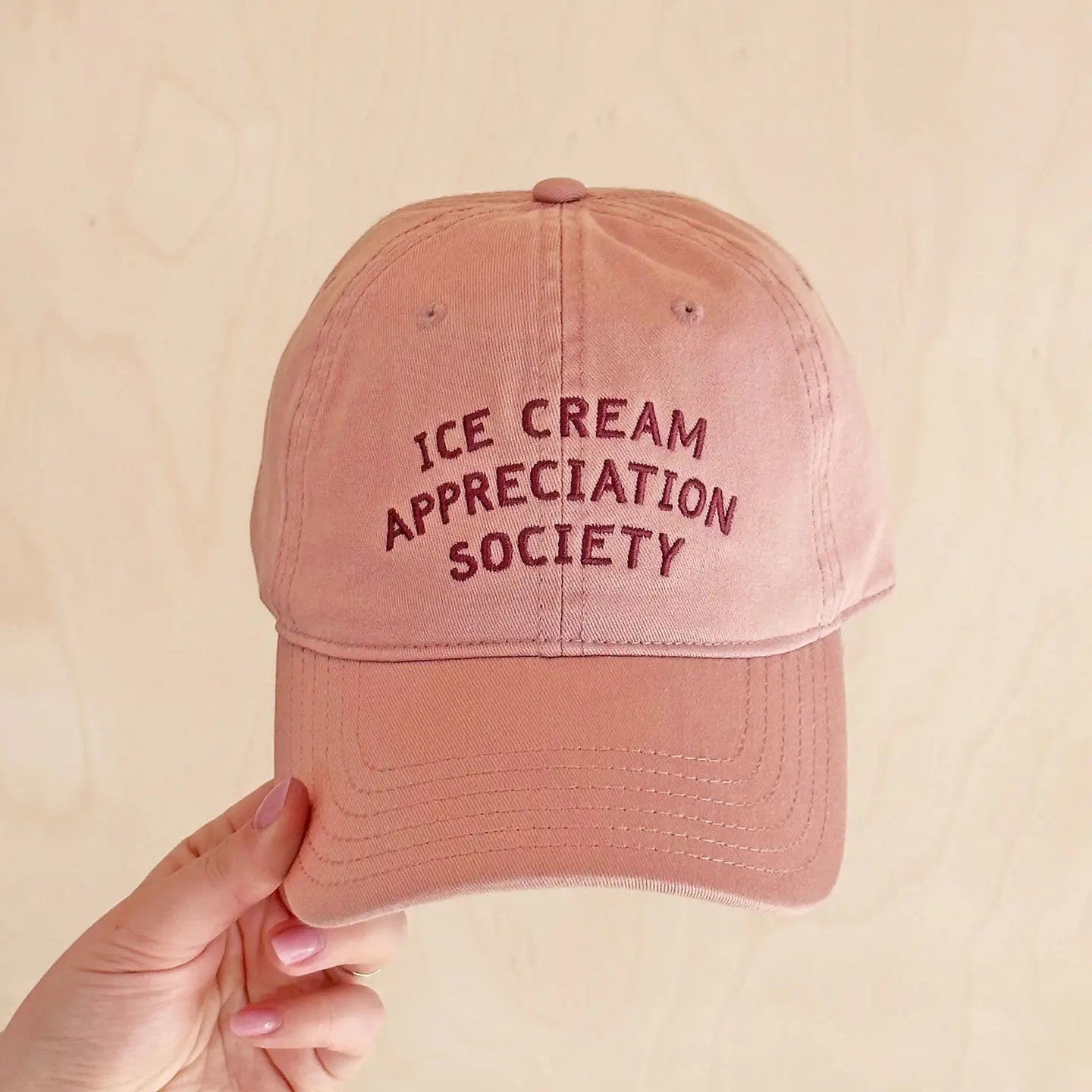 Ice Cream Appreciation Pink Cap